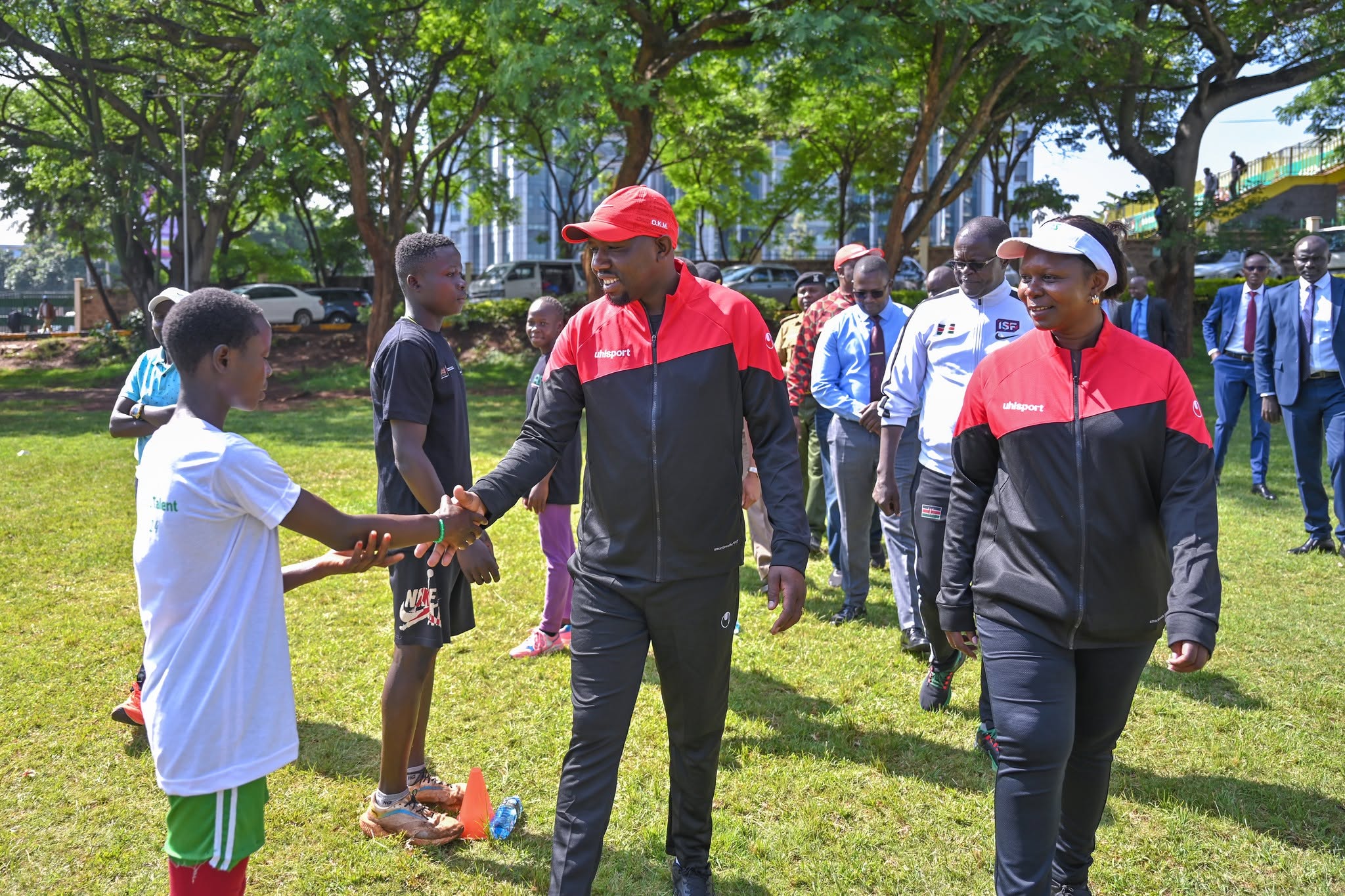 Foundation interaction with young sports talent
